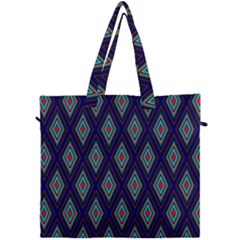 Colorful Diamonds Pattern3 Canvas Travel Bag by bloomingvinedesign