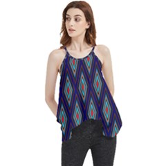 Colorful Diamonds Pattern3 Flowy Camisole Tank Top