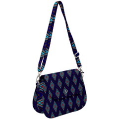 Colorful Diamonds Pattern3 Saddle Handbag by bloomingvinedesign