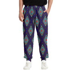 Colorful Diamonds Pattern3 Men s Elastic Waist Pants by bloomingvinedesign