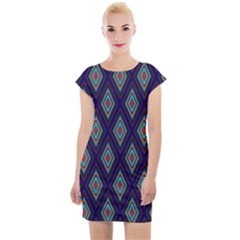 Colorful Diamonds Pattern3 Cap Sleeve Bodycon Dress by bloomingvinedesign