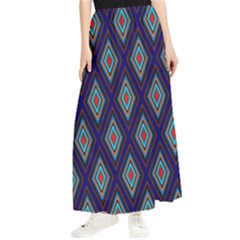 Colorful Diamonds Pattern3 Maxi Chiffon Skirt by bloomingvinedesign