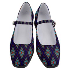 Colorful Diamonds Pattern3 Women s Mary Jane Shoes