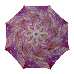 Marbling Abstract Layers Golf Umbrellas by kaleidomarblingart