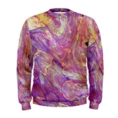 Marbling Abstract Layers Men s Sweatshirt