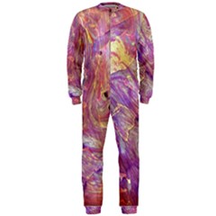 Marbling Abstract Layers Onepiece Jumpsuit (men)  by kaleidomarblingart