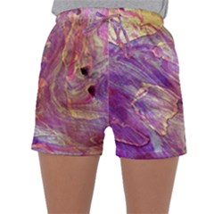 Marbling Abstract Layers Sleepwear Shorts by kaleidomarblingart