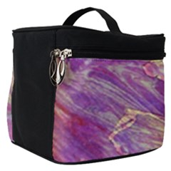 Marbling Abstract Layers Make Up Travel Bag (small) by kaleidomarblingart