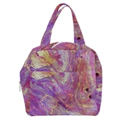 Marbling Abstract Layers Boxy Hand Bag