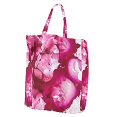 Peonie On Marbling Patterns Giant Grocery Tote