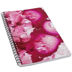 Peonie On Marbling Patterns 5.5  x 8.5  Notebook