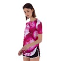 Peonie On Marbling Patterns Perpetual Short Sleeve T-Shirt View2