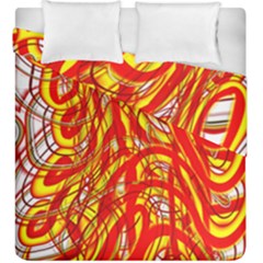 Fire On The Sun Duvet Cover Double Side (king Size) by ScottFreeArt