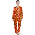 Fire On The Sun Satin Long Sleeve Pyjamas Set View1