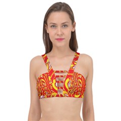 Fire On The Sun Cage Up Bikini Top