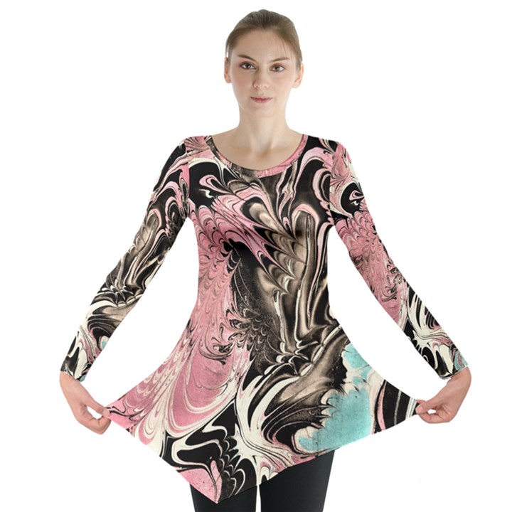 Paola De Giovanni-dragons Fire Iii Long Sleeve Tunic 