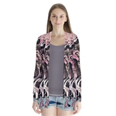 Paola De Giovanni-dragons Fire Iii Drape Collar Cardigan