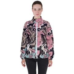 Paola De Giovanni-dragons Fire Iii Women s High Neck Windbreaker