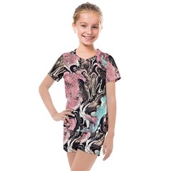 Paola De Giovanni-dragons Fire Iii Kids  Mesh Tee And Shorts Set