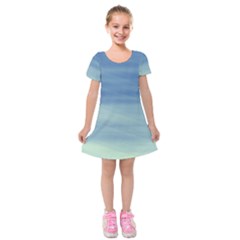 Ocean Kids  Short Sleeve Velvet Dress