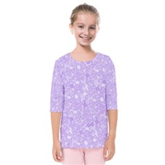 Caotic Violet Kids  Quarter Sleeve Raglan Tee