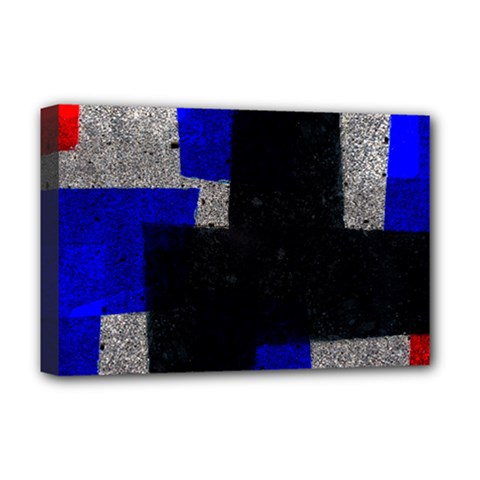 Abstract Tiles  Deluxe Canvas 18  X 12  (stretched) by essentialimage