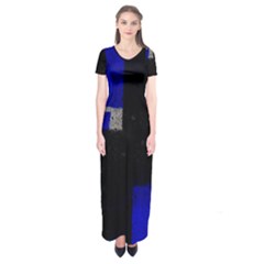 Abstract Tiles  Short Sleeve Maxi Dress by essentialimage