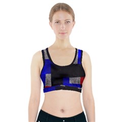 Abstract Tiles  Sports Bra With Pocket by essentialimage