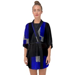 Abstract Tiles  Half Sleeve Chiffon Kimono by essentialimage