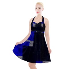 Abstract Tiles  Halter Party Swing Dress  by essentialimage