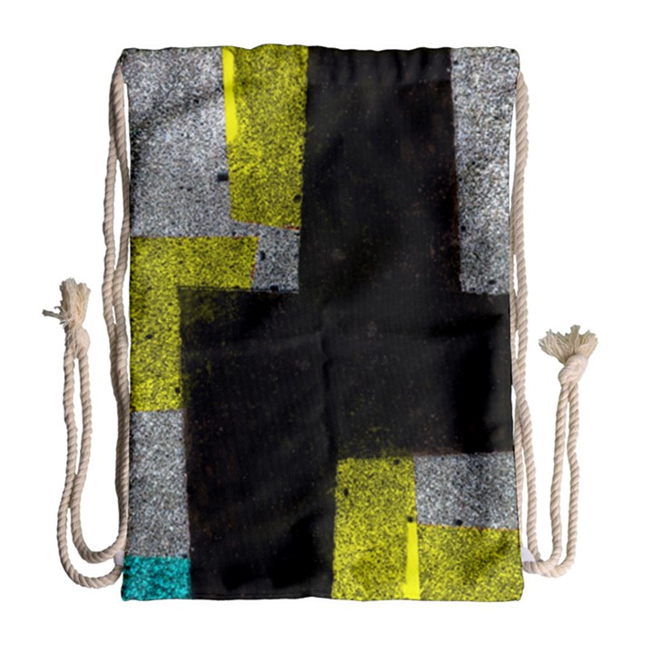 Abstract Tiles Drawstring Bag (Large)