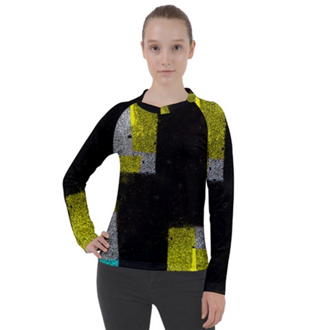 Abstract Tiles Women s Pique Long Sleeve Tee by essentialimage