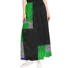 Abstract Tiles Maxi Chiffon Skirt