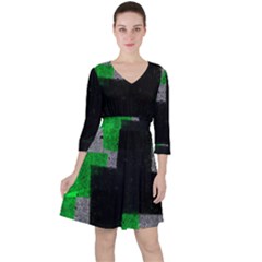 Abstract Tiles Ruffle Dress by essentialimage