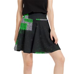 Abstract Tiles Waistband Skirt