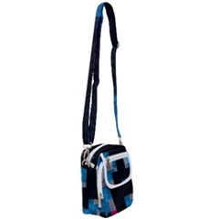 Abstract Tiles Shoulder Strap Belt Bag by essentialimage