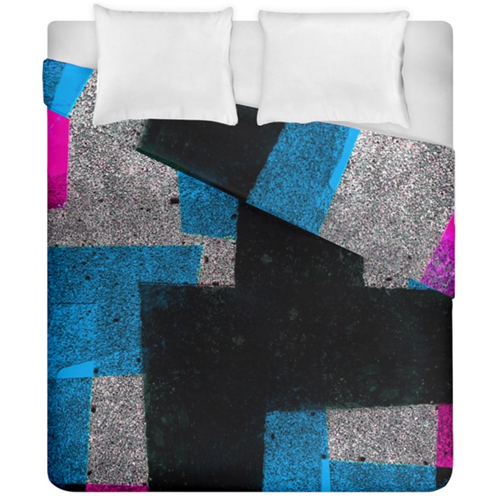 Abstract Tiles Duvet Cover Double Side (California King Size)