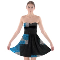 Abstract Tiles Strapless Bra Top Dress by essentialimage