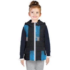 Abstract Tiles Kids  Hooded Puffer Vest by essentialimage