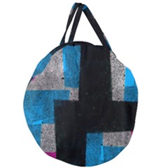 Abstract Tiles Giant Round Zipper Tote by essentialimage