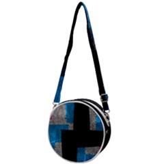 Abstract Tiles Crossbody Circle Bag