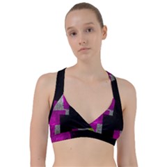 Abstract Tiles Sweetheart Sports Bra by essentialimage