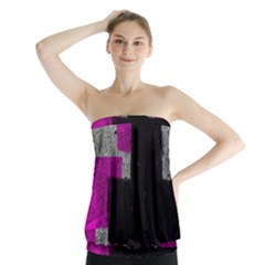 Abstract Tiles Strapless Top by essentialimage