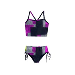 Abstract Tiles Girls  Tankini Swimsuit by essentialimage