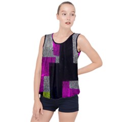 Abstract Tiles Bubble Hem Chiffon Tank Top by essentialimage