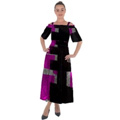 Abstract Tiles Shoulder Straps Boho Maxi Dress  by essentialimage