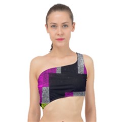 Abstract Tiles Spliced Up Bikini Top  by essentialimage