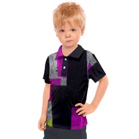 Abstract Tiles Kids  Polo Tee by essentialimage