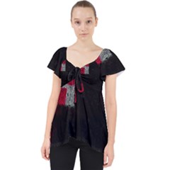 Abstract Tiles Lace Front Dolly Top by essentialimage