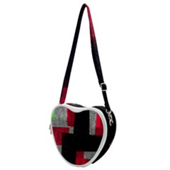 Abstract Tiles Heart Shoulder Bag by essentialimage